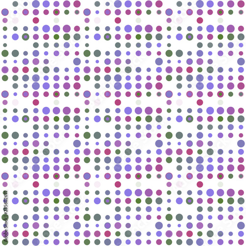 Seamless abstract pattern background with a variety of colored circles.