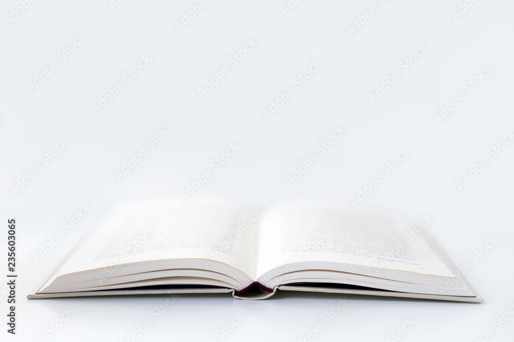 An Open Book in White Background An Open Book in White Background