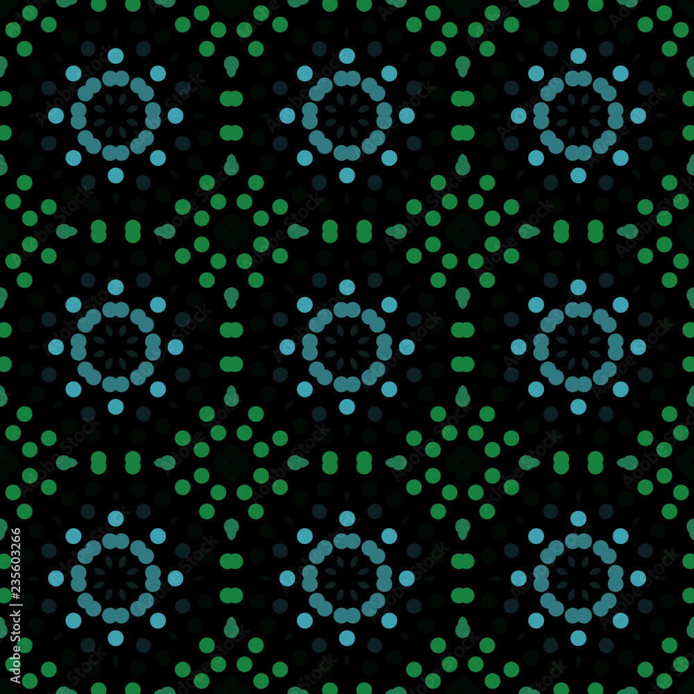 Seamless abstract pattern background with a variety of colored circles. Seamless abstract pattern background with a variety of colored circles.