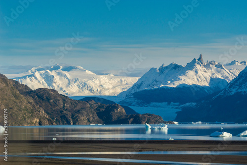 Grey Glacier and Grey Lake at Torres del Paine National Park