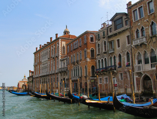 Canals and buildings in the historic city of Venice, Italy © Steve Azer
