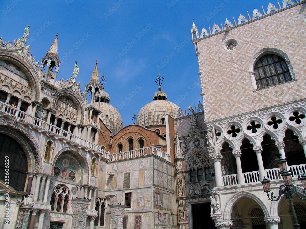 Assorted buildings in Piazza San Marco, Venice, Italy
