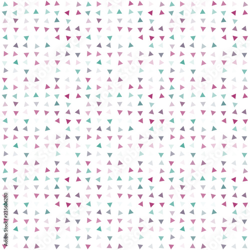 Abstract seamless pattern background with multi-colored varied triangles.