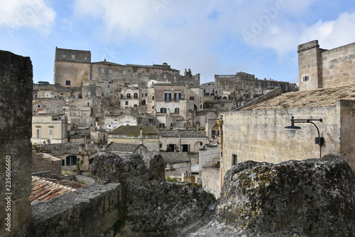 The old town of Matera  Basilicata Region  Italy