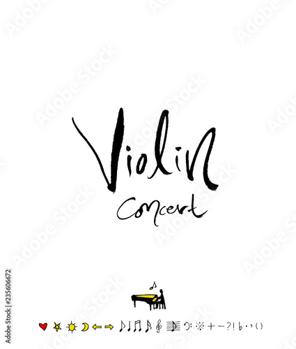 음악회 포스터 / 손으로 그린 음악 일러스트