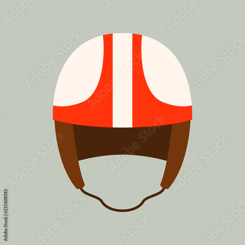 motorcycle helmet vector illustration ,flat style