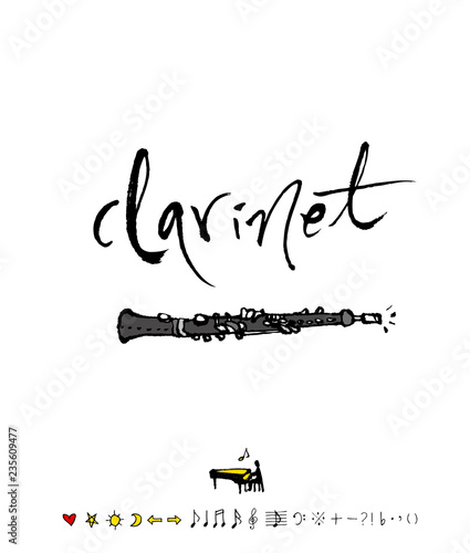 음악회 포스터 / 손으로 그린 음악 일러스트