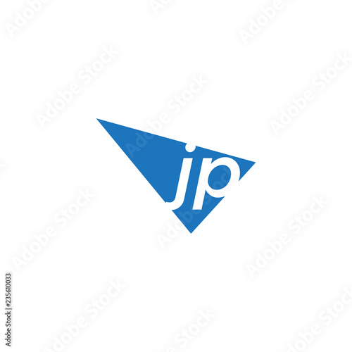 Free Download initial two letter negative space triangle logo - GFXLoad