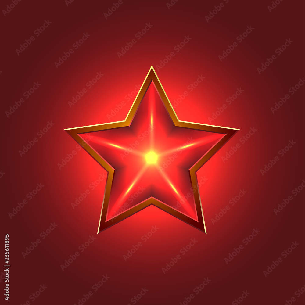 Christmas Background with Shiny Star Christmas Background with Shiny Star