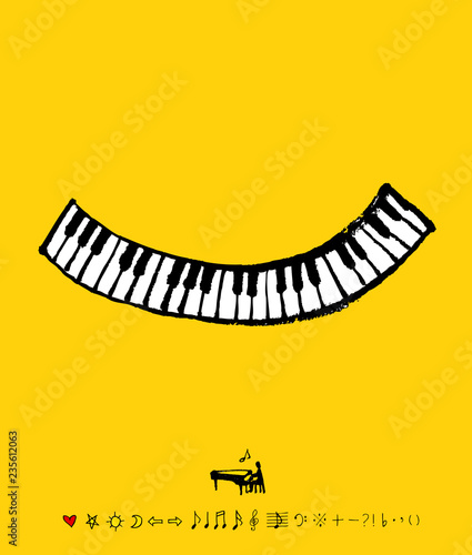 음악회 포스터 / 손으로 그린 음악 일러스트