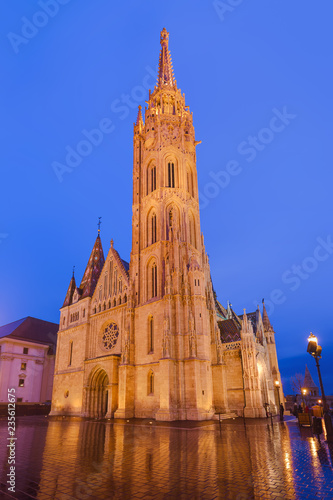 Matthias Church and Fisherman Bastion in Budapest Hungary