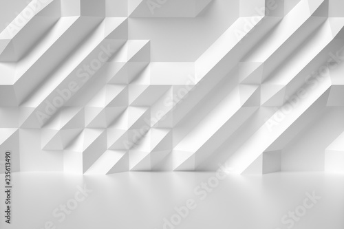 White abstract room wall colorless illustration