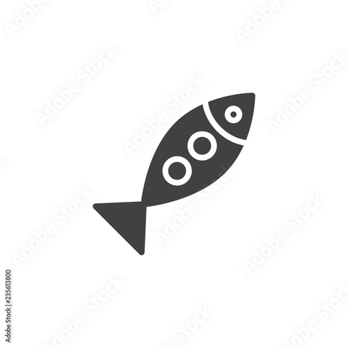 Fish food vector icon. filled flat sign for mobile concept and web design. Sea food solid icon. Symbol, logo illustration. Pixel perfect vector graphics