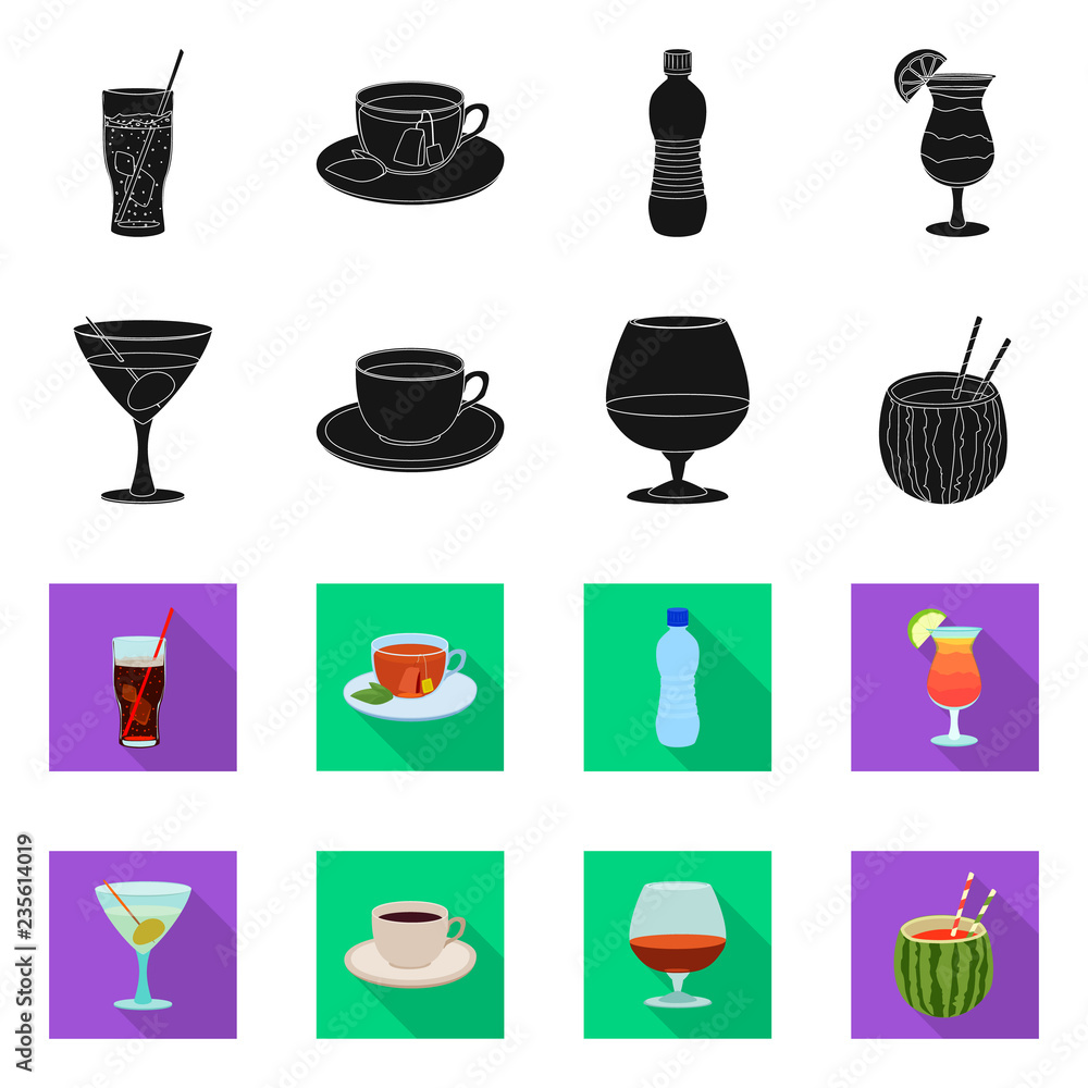 Vector design of drink and bar logo. Set of drink and party stock symbol for web. Vector design of drink and bar logo. Set of drink and party stock symbol for web.