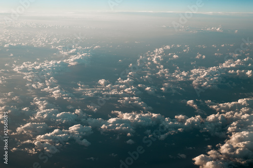 Beautiful sky visible from the plane © pariwatpannium
