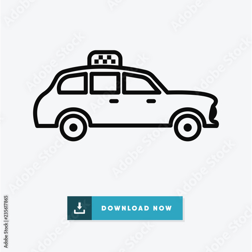 Taxi  vector icon