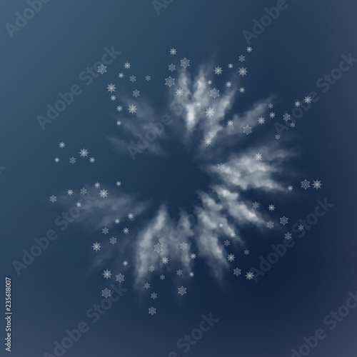 Abstract Snow Explosion