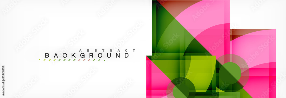 Trendy circles composition geometric background Trendy circles composition geometric background