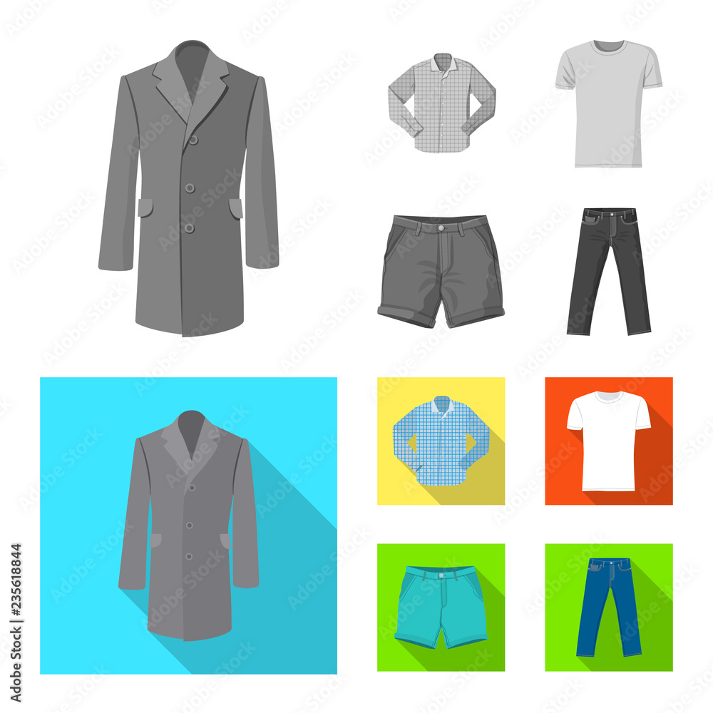 Vector design of man and clothing sign. Set of man and wear vector icon for stock. Vector design of man and clothing sign. Set of man and wear vector icon for stock.