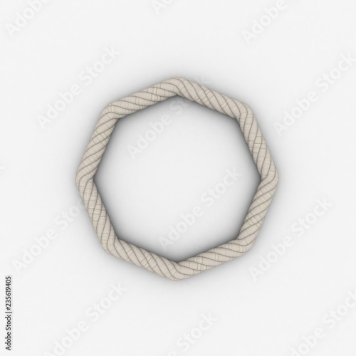 Rope frame in form of octah...