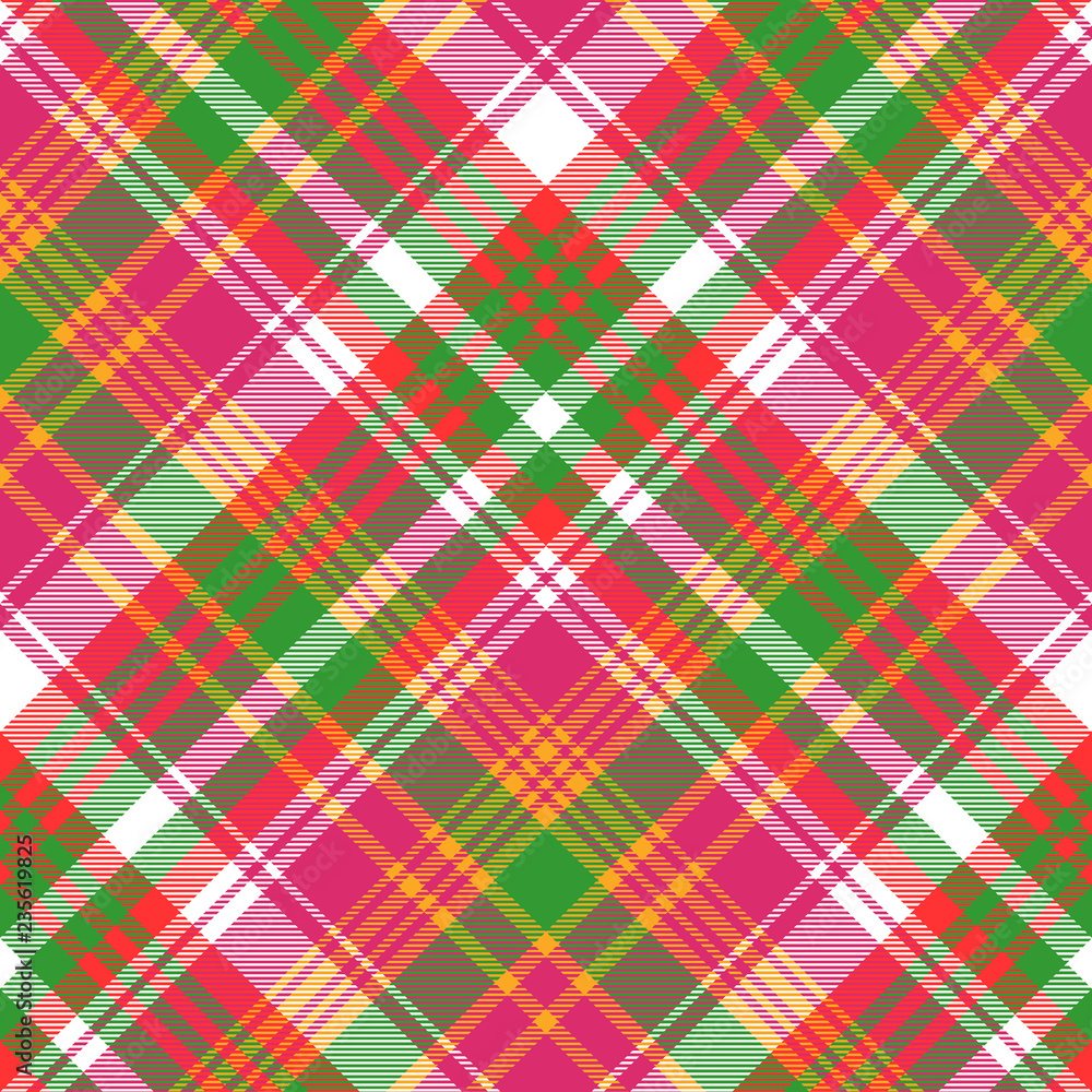 Pink color check plaid seamless pattern Pink color check plaid seamless pattern