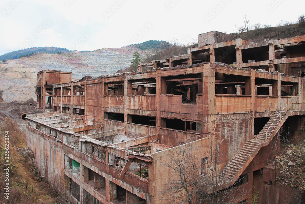 Old destroyed ironworks near Sarajevo , Bosnia and Herzegovina