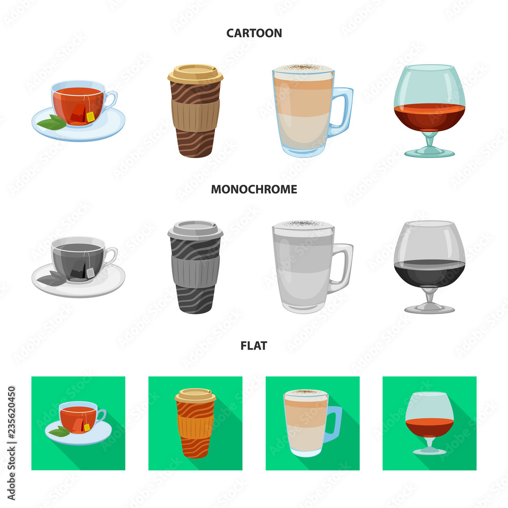 Vector design of drink and bar sign. Set of drink and party vector icon for stock. Vector design of drink and bar sign. Set of drink and party vector icon for stock.