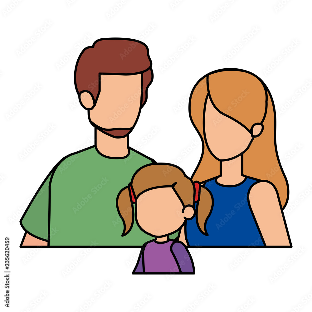 parents couple with daughter characters parents couple with daughter characters