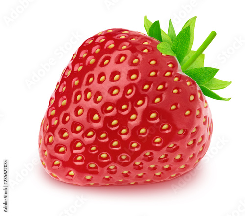 Fresh strawberry isolated on a white background.