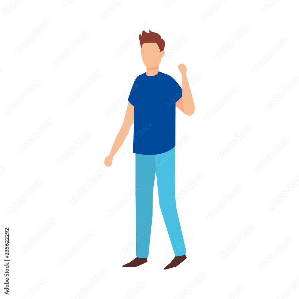 young man avatar character young man avatar character