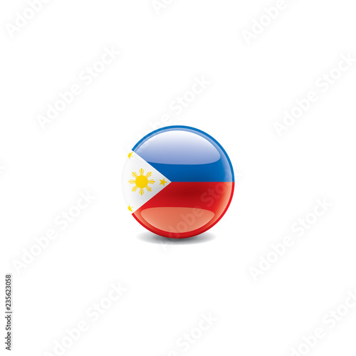 Philippines flag  vector illustration on a white background