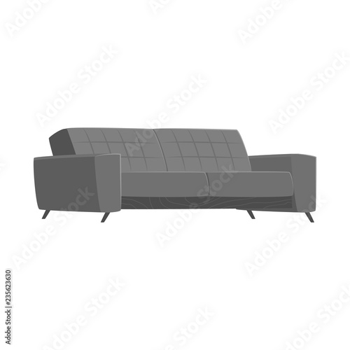 Vector illustration of furniture and work logo. Collection of furniture and home vector icon for stock.