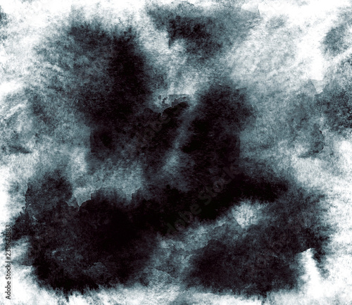 Wild and vibrant abstract watercolor or ink painting on grunge paper texture.