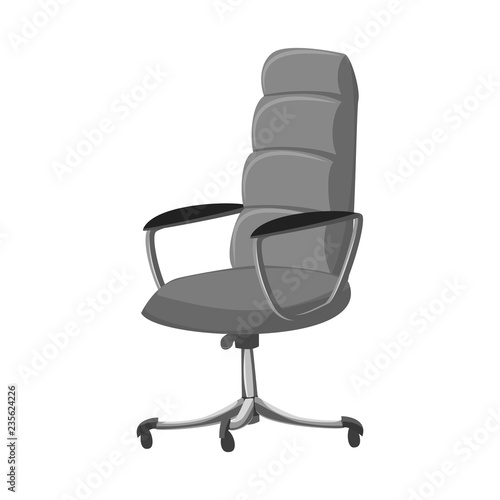 Vector illustration of furniture and work sign. Set of furniture and home stock symbol for web.