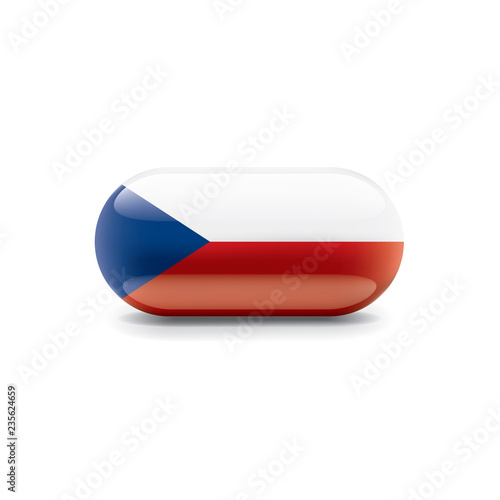 Free Download Czechia flag, vector illustration on a white background - GFXLoad