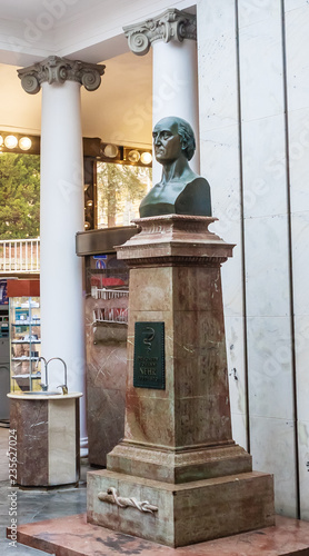 Dr. Joseph Johann Nehr  monument in  west Bohemian spa town Marianske Lazne (Marienbad) - Czech Republic photo