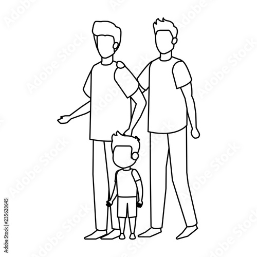 gay couple with son