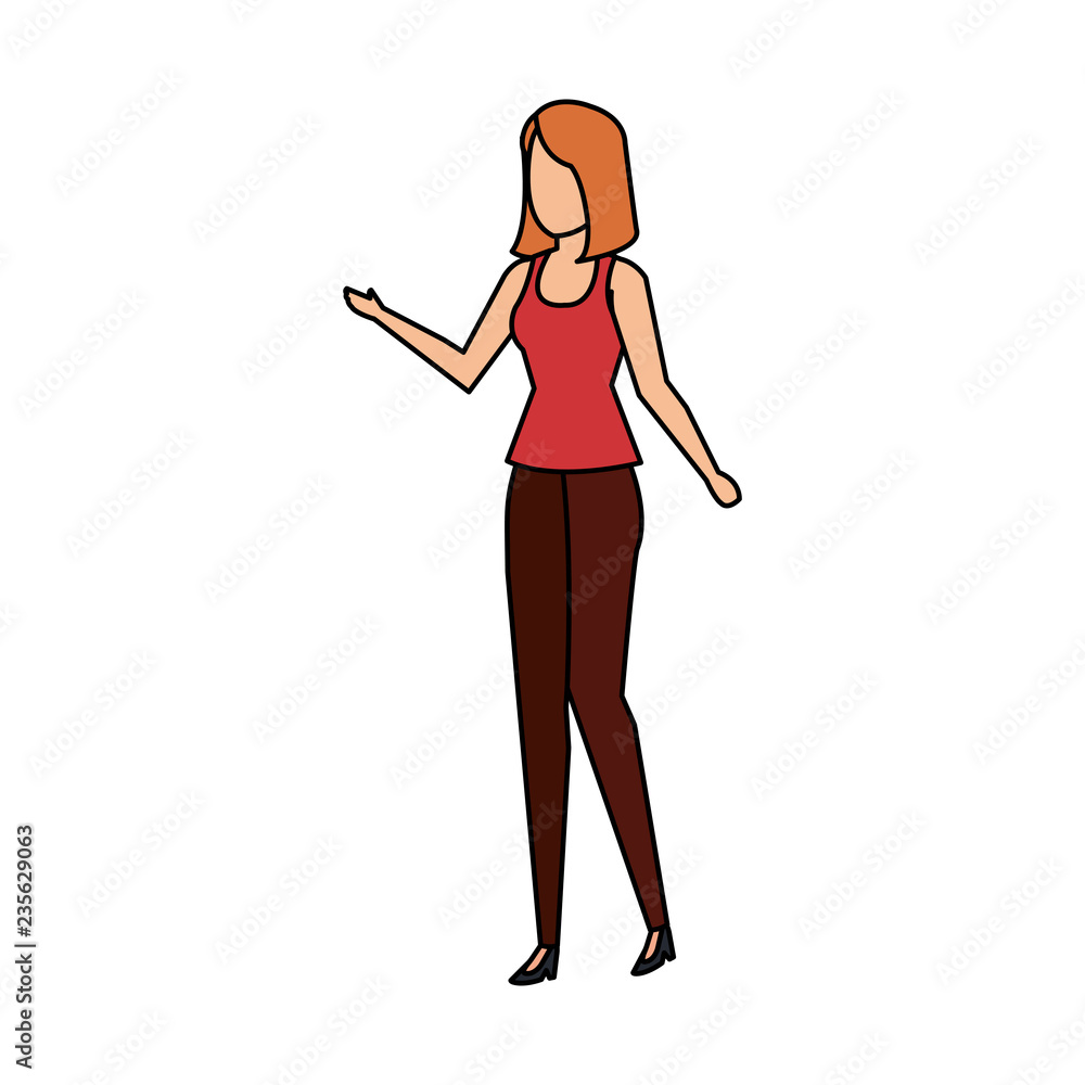 beautiful and young woman character beautiful and young woman character
