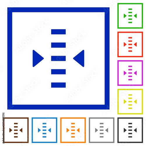 Adjust level flat framed icons