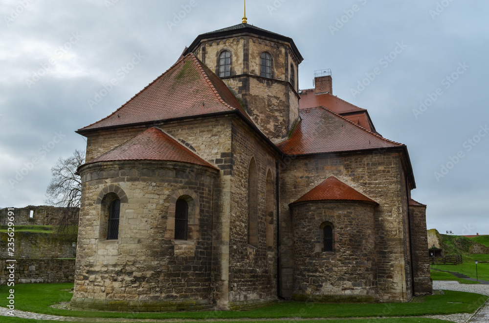 Fototapeta premium church within the walls of the citadel querfurt