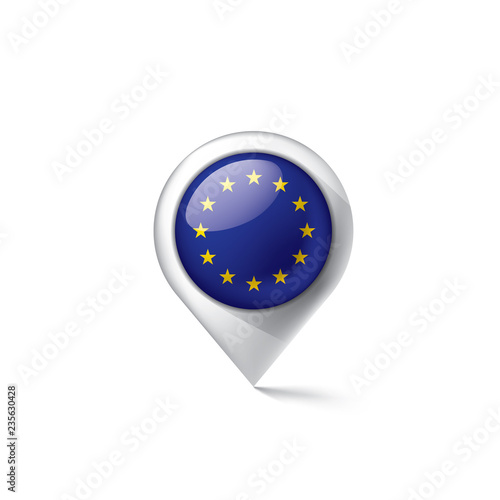 Free Download European union flag, vector illustration on a white background - GFXLoad