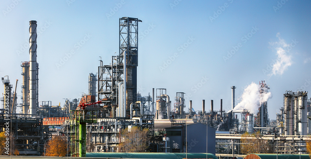 Pipeline and pipe rack of petroleum industrial plant with sunset sky background Pipeline and pipe rack of petroleum industrial plant with sunset sky background