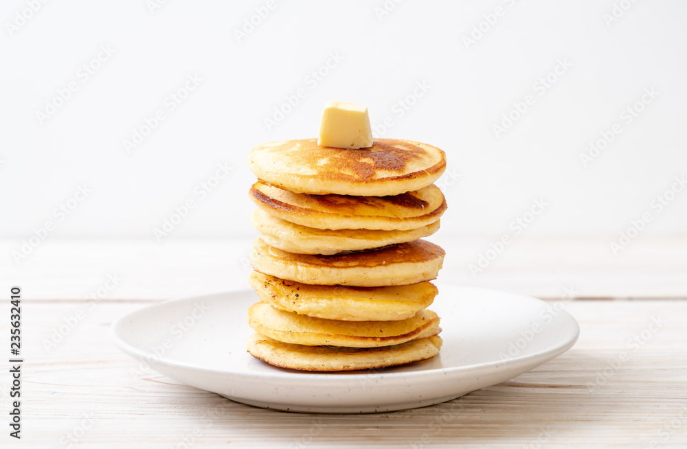 pancakes with butter and honey pancakes with butter and honey
