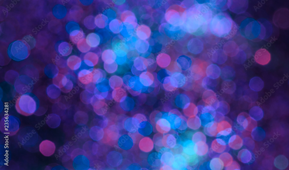 abstract multicolored bokeh holiday lights background