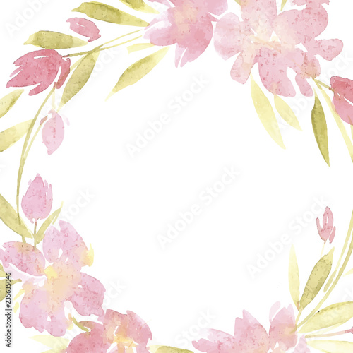 Flowers watercolor vector illustration. Mother s Day, wedding, birthday, Easter, Valentine s Day.