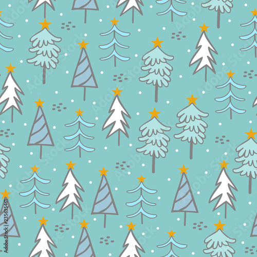 Christmas tree seamless pat...