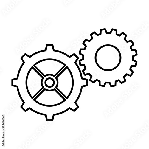 gear machinery isolated icon