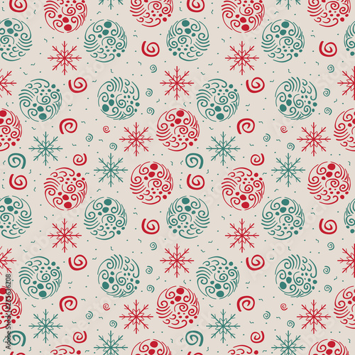 Christmas pattern backgroun...