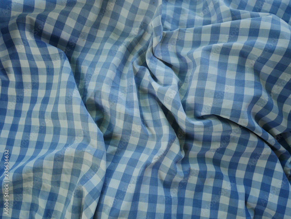 Square pattern fabric background. Scott chintz fabric for design.Plaid cotton texture