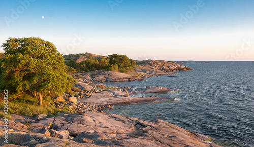 sunset at midsummer in the ...